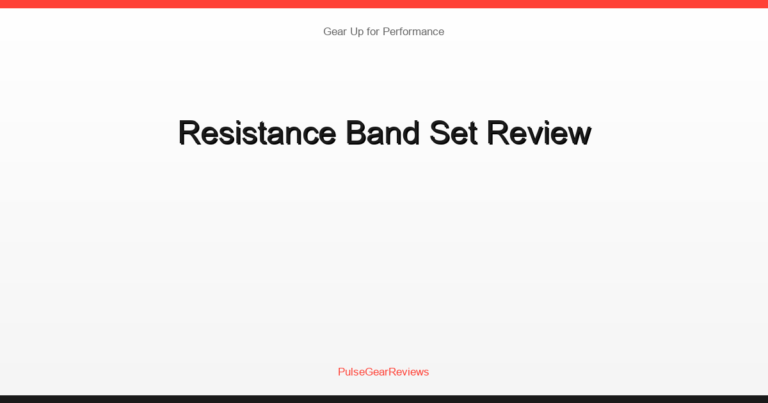 Resistance Band Set Review