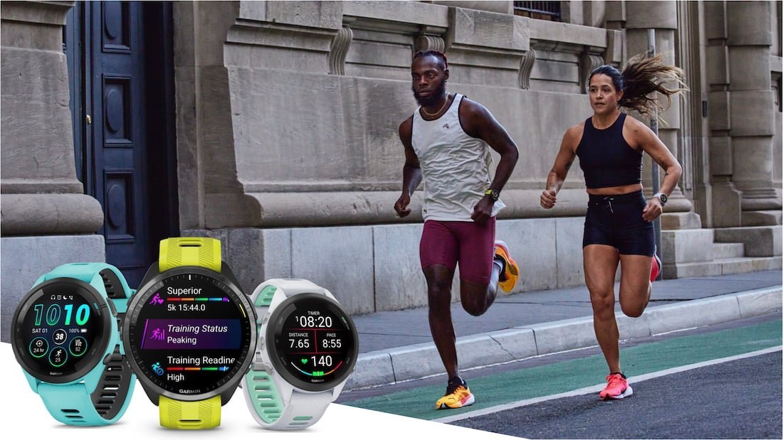 Garmin Forerunner 265 GPS running watch with AMOLED display