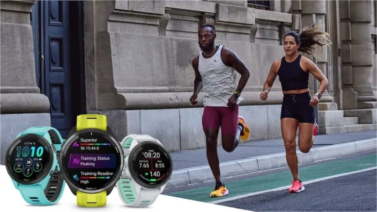 Heart rate monitoring with GPS running watch