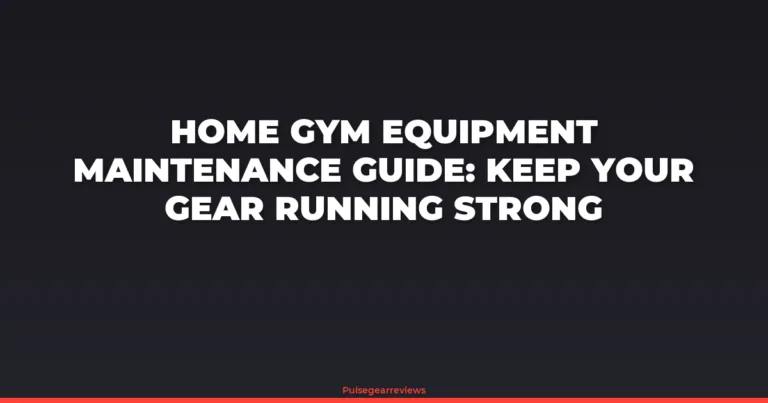 Home gym equipment maintenance guide infographic