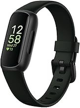 Fitbit Inspire 3 Health &-Fitness-Tracker with Stress Management, Workout Intensity, Sleep Tracking, 24/7 Heart Rate and more, Midnight Zen/Black One Size (S & L Bands Included)