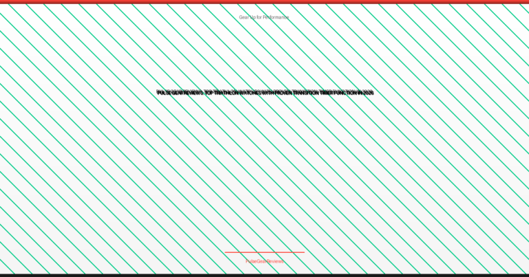 best triathlon watch with transition timer function