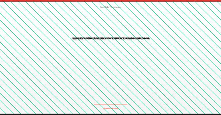 how to improve step counter accuracy on phone
