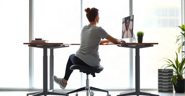 Illustration for Ergonomic Chairs vs. Standing Desks: Which Eases Back Pain?