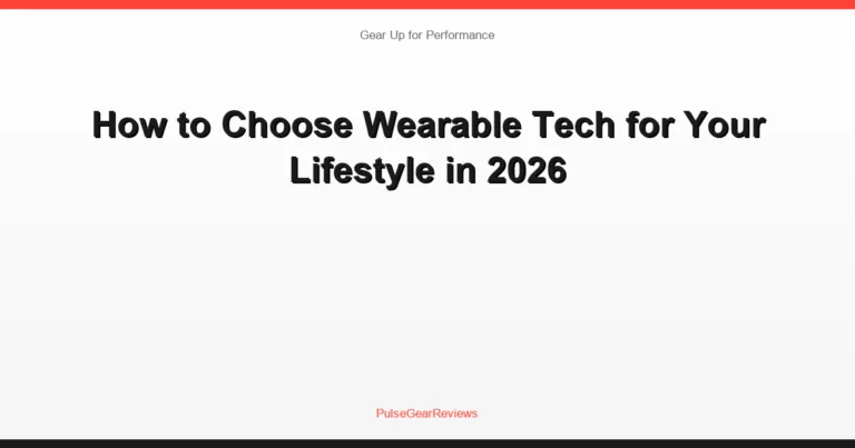 How to Choose Wearable Tech for Your Lifestyle in 2026
